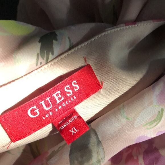 Guess Chiffon Bell Sleeve Romper XL - Picture 8 of 8